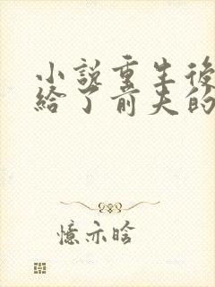 小说重生后我嫁给了前夫的死对头