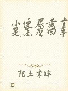 小便尿黄有异味是怎么回事