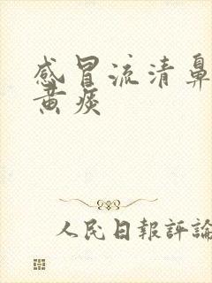 感冒流清鼻涕咳黄痰