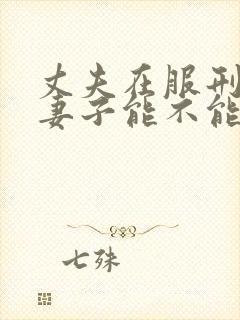 丈夫在服刑期间妻子能不能提出离婚