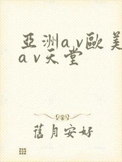 亚洲a v欧美a v天堂