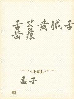 舌苔黄腻舌边有齿痕封面