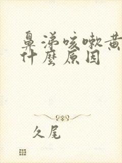 鼻涕咳嗽黄痰是什么原因