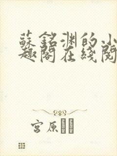 苏铭渊的小说笔趣阁在线阅读封面