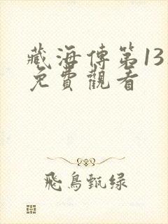 藏海传第13集免费观看