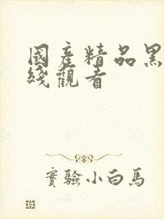 国产精品黑丝在线观看封面