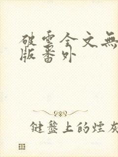 破云全文无删减版番外封面