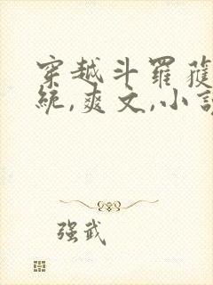 穿越斗罗获得系统,爽文,小说