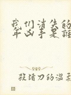 我们消失的那一年凶手是谁封面