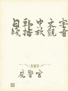 日韩中文字幕在线播放观看