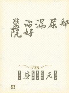 医治漏尿哪个医院好