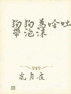 狗狗为啥吐黄水带泡沫