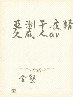 亚洲午夜精品久久成人av封面