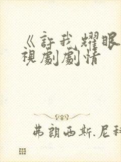 《许我耀眼》电视剧剧情