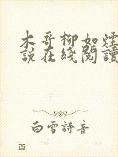 木哥柳如烟的小说在线阅读