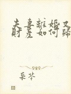 夫妻离婚又复婚财产如何归属