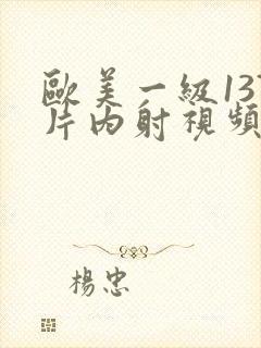 欧美一级137片内射视频天堂