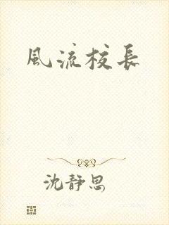 风流校长封面