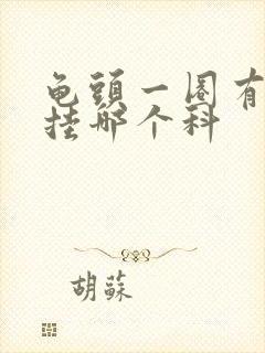 龟头一圈有红斑挂哪个科