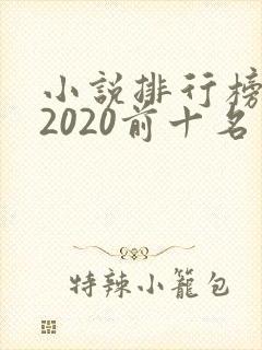 小说排行榜完结2020前十名
