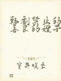 韩剧禁止的爱之善良的嫂子封面