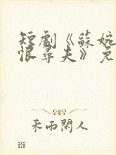 短剧《苏婉柔悔恨寻夫》免费观看