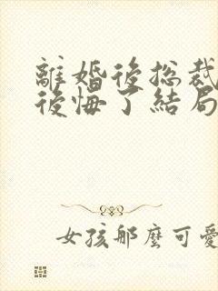 离婚后总裁老婆后悔了结局