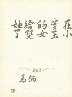 她给的实在太多了双女主小说