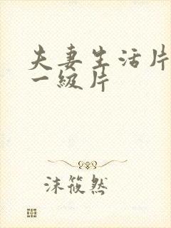 夫妻生活片黄色一级片