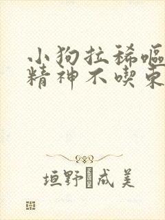 小狗拉稀呕吐没精神不吃东西