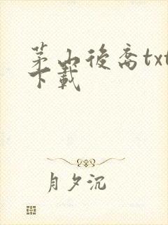 茅山后裔txt下载