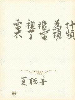 电视机为什么看不了电视频道