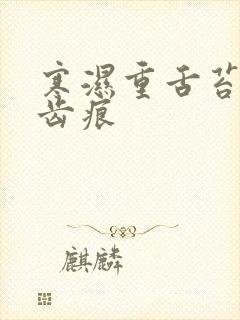 寒湿重舌苔白有齿痕