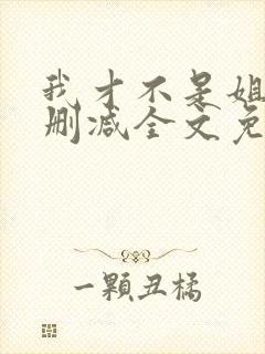 我才不是姐控无删减全文免费阅读封面