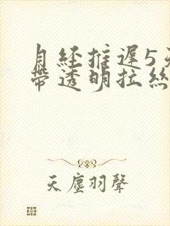 月经推迟5天白带透明拉丝封面