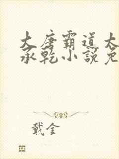 大唐霸道太子李承乾小说免费阅读