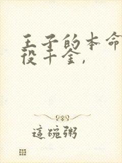 王子的本命是恶役千金,封面