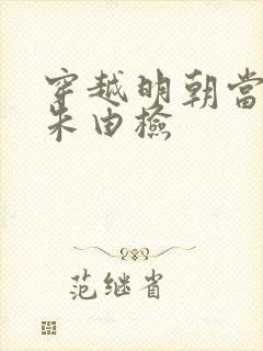 穿越明朝当皇帝朱由检