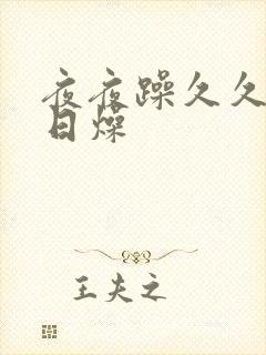 夜夜躁久久躁日日燥封面