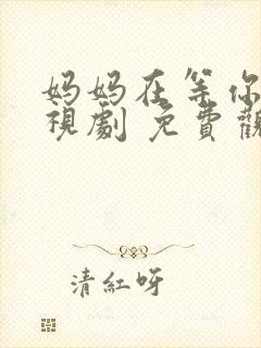 妈妈在等你 电视剧 免费观看