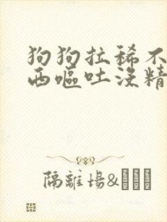 狗狗拉稀不吃东西呕吐没精神怎么办