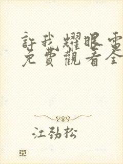 许我耀眼电视剧免费观看全集在线播放