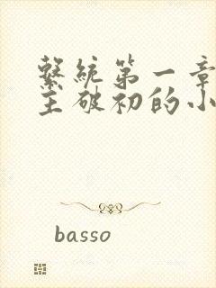 系统第一章给宿主破初的小说