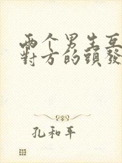 两个男生互相摸对方的头发_两个男