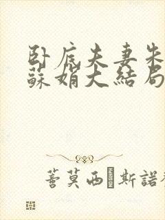 卧底夫妻朱万富苏娟大结局