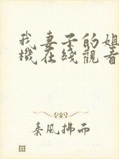 我妻子的姐姐手机在线观看