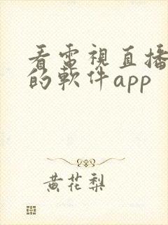 看电视直播免费的软件app