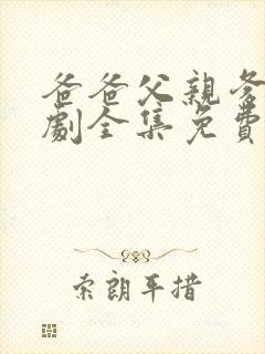 爸爸父亲爹电视剧全集免费观看封面