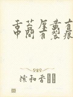 舌苔厚黄有齿痕中间有裂痕