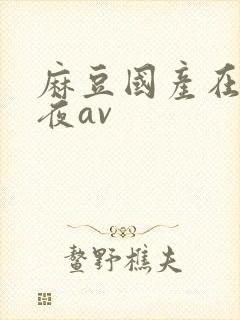 麻豆国产在线午夜av